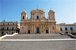 baroque church in noto sicily