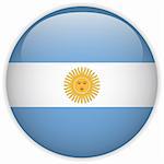 Vector - Argentina Flag Glossy Button