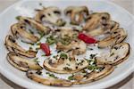 Italian diet and food:roasted mushrooms