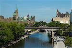 The Rideau Canal in Ottawa, Canada.  A UNESCO World Heritage Site.