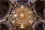 Plafond de la cathédrale de Sienne, Siena, Toscane, Italie