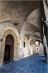 Arcade of Palazzo Comunale, Pistoia, Tuscany, Italy