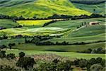 House and Farmland, Val d'Orcia, Tuscany, Italy