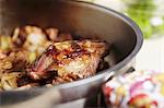 Lamb and Onions in a Pot; Close Up