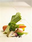 Ingrédients pour le bouillon de légumes