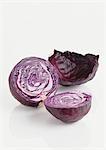 Rotkohl auf weissem Hintergrund