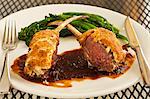 Feta Crusted Lamb with Broccolini