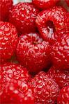 Fresh Raspberries; Close Up