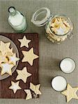 Lemon biscuits with icing sugar