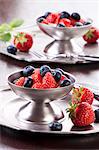 Strawberries and blueberries