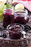 Redcurrant and apple jam