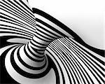 Abstract spiral background in black and white