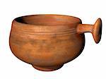 Isolated illustration of an ancient Roman dipper or drinking cup
