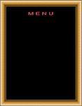 Empty menu board cutout