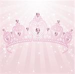 Beautiful, shining, princess crown backgrownd
