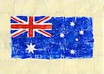 Hand painted acrylic flag of Australia