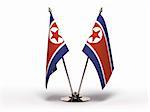 Miniature Flag of North Korea (Isolated with clipping path)