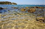 A beautiful scenic view on the adriatic coast  near Rovinji (Croatia)