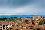 Vue panoramique sur le centre historique ville de Pérouse, Italie