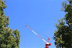 Construction crane and blue sky