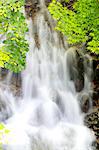 Waterfall and maple leaves in Yonezawa, Yamagata Prefecture