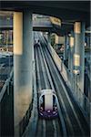 Airport Shuttle Pods Traveling from Car Parking Lot to Terminal 5, Heathrow Airport, London, Hounslow, United Kingdom