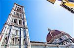 Italie, Florence. Le point de repère célèbre Campanile di Giotto, à proximité de Duomo di Firenze