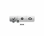 Menu pointer. Vector eps10 icon: several buttons in one location