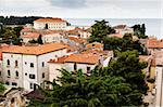 Vue panoramique sur la vieille ville de Porec en Croatie