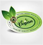 Design of Premium Quality vegan vector label/sticker/emblem/icon