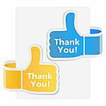 Thank you badges, vector eps10 illustration