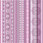 Pink-white-purple translucent seamless striped vintage pattern (vector EPS 10)