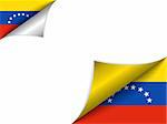 Vector - Venezuela Country Flag Turning Page