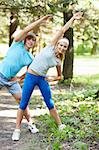 Young people in the park