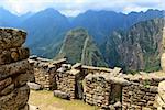 Cité Inca Machu Picchu au Pérou. Ancienne cité perdue dans les montagnes.