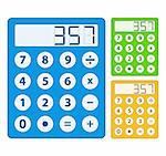 Simple calculator icon, vector eps10 illustration