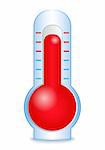 Thermometer Icon, vector eps10 illustration