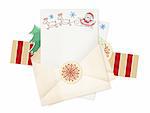 Letter to Santa Claus. Collection of elements for Christmas design