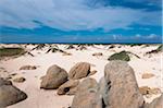 Pittoresque avec des Dunes de sable et de rochers, Aruba, Lesser Antilles, Caraïbes