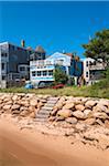 Maisons en bord de mer, Provincetown, Cape Cod, Massachusetts, USA