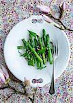 Plate of asparagus