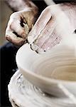 Potter erstellen in Handarbeit Schale im shop