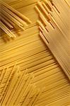 Gros plan de nouilles spaghetti sec
