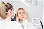 Young Woman at Dentist's Office for Appointment, Germany