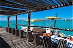 Parasailing Boat Docked at Pelican Pier, Palm Beach, Aruba, Leeward Antilles, Lesser Antilles, Caribbean