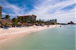 Resort and Beach, Palm Beach, Aruba, Leeward Antilles, Lesser Antilles, Caribbean