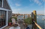 Patio, Provincetown, Cape Cod, Massachusetts, USA