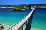 Tsunoshima Bridge in Shimonoseki, Yamaguchi Prefecture