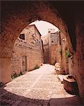 Ruelle et Archway Hama, en Syrie