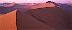 Übersicht über die Sanddünen der Wüste Namib, Naukluft Park-Sossusvlei, Namibia, Afrika
